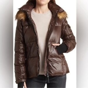 S13 Puffer Jacket with Faux Fur